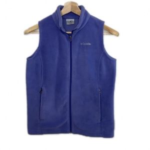 Women’s Columbia Full Zip Vest Sz L Purple